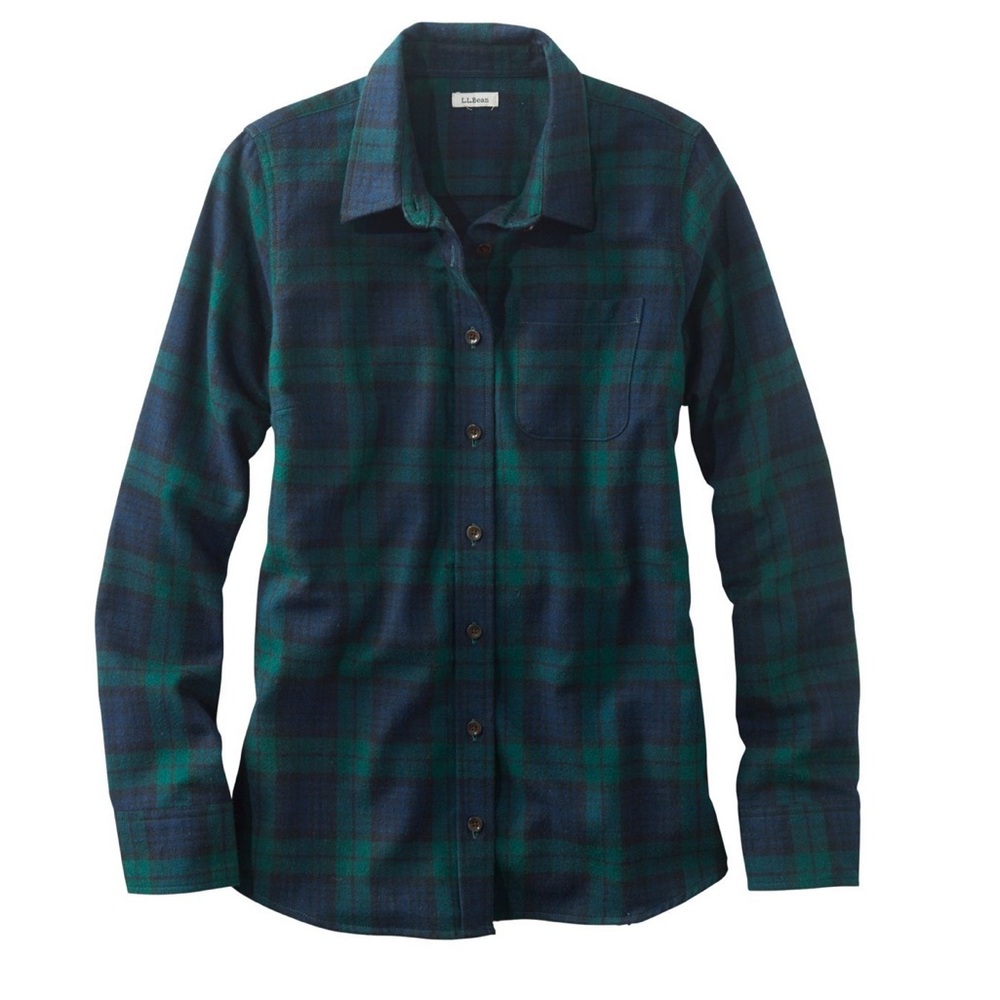 Lands’ End Flannel Button Down Shirt Size 18